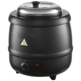 Electric Soup Warmer, 10QT Commercial Soup Kettle with 304 Stainless Steel Detachable Insert Pot, 95~176 Fahrenheit Adjustable Temperature