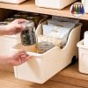 3 Pack Rolling Storage Bins with Wheels, Large Plastic Storage Containers for Kitchen, Pantry, Bathroom and Closet Organization