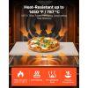 Pizza Stone, 20 x 14 x 0.67 in Rectangular Pizza Stone, Extra Large Baking-Stone with Scraper, 1450Fahrenheit Heat-Resistant Cordierite, for Oven