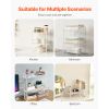 Adjustable Kitchen Cabinet Shelf Organizer, Expandable 2 Tier Cabinet Shelf, Stackable Countertop Organizers and Storage Shelf Risers