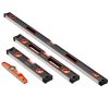 4-Piece Torpedo Level, 48/24/16/10 Inch Box Levels Set, Fluorescent Light Up Bubble Vials Ruler for 45/90/180 Degree