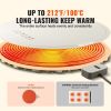 Electric Warming Tray, Food Warming Mat for Buffet, Rollable & Portable Silicone Food Warmer with 4 Adjustable Temperature Settings